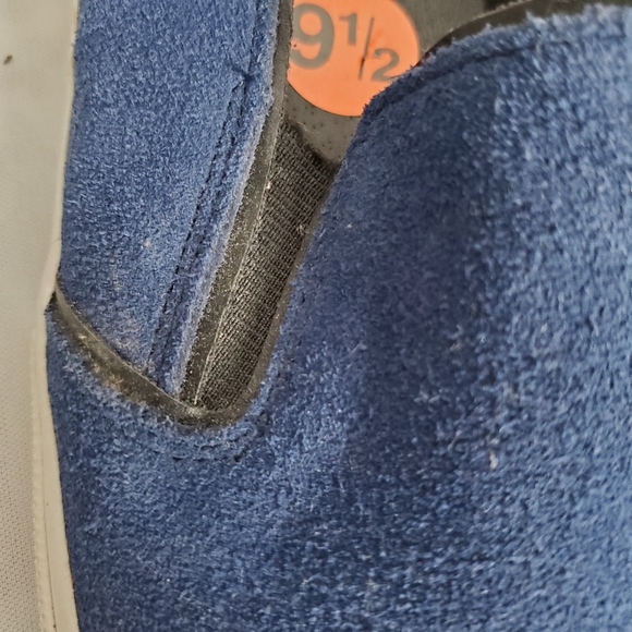 Womens Reaction Kenneth Cole Suede Leather Loafer Shoes Salt N Pep Size 9.5 M - Picture 3 of 8